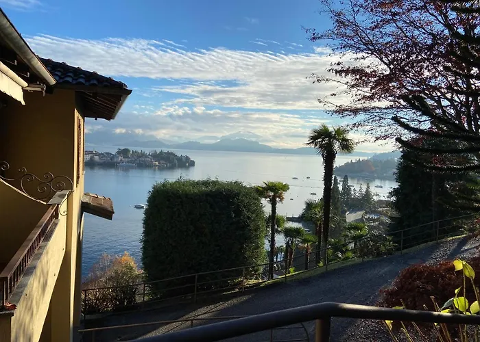 Vista Lago, Giardino A Vista Isole Borromee E Golfo Borromeo - Stresaflat Lägenhet Stresa