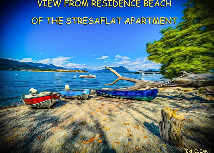 Vista Lago, Giardino A Vista Isole Borromee E Golfo Borromeo - Stresaflat * Стреза